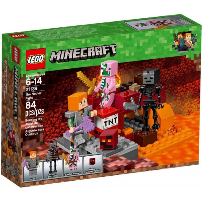 Immagine di LEGO Minecraft Lotta nel Nether 21139 