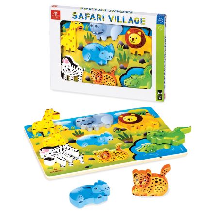 Immagine di Puzzle in Legno Safari Village