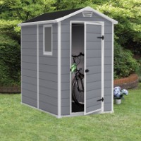 Immagine di Keter Casetta da Giardino Porta Attrezzi in Resina Manor 4x6 Grey