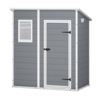 Immagine di Keter Casetta da Giardino Porta Attrezzi in Resina Manor Pent 6x4 Grey - 183x111x200cm