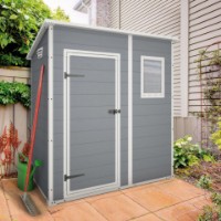 Immagine di Keter Casetta da Giardino Porta Attrezzi in Resina Manor Pent 6x4 Grey - 183x111x200cm