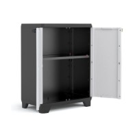 Immagine di Kis Linear Armadio Basso in Resina 68x39x90cm con 1 Ripiano Regolabile,  Uso Interno ed Esterno