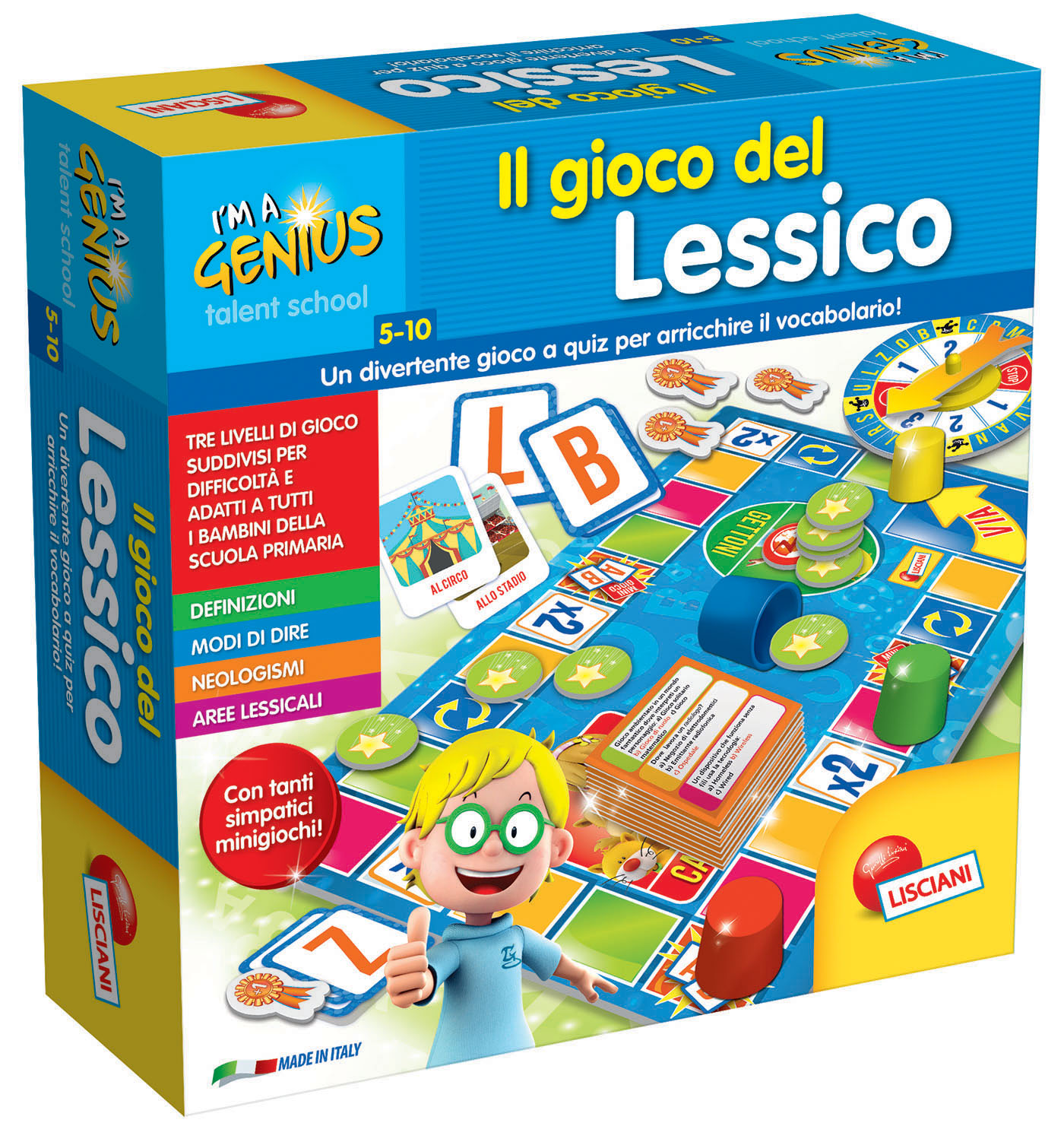 Lisciani I'm A Genius – Il Grande Gioco Dei Quiz Per Tutta La Famiglia, 3000 Domande, 56460