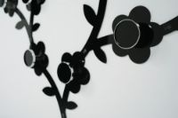 Immagine di Appendiabiti da Parete a Forma di Fiore Bianco