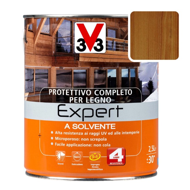 Immagine di Protettivo Completo A Solvente 2,5 Lt Noce Medio 