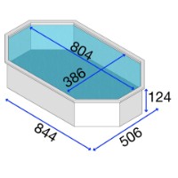 Immagine di Piscina Fuori Terra Ovale Avantgarde 804 x 386 x 124 cm con Filtro a Sabbia