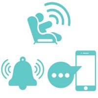Immagine di Tippy Smart Pad Dispositivo Anti-Abbandono Universale per Seggiolino Auto 