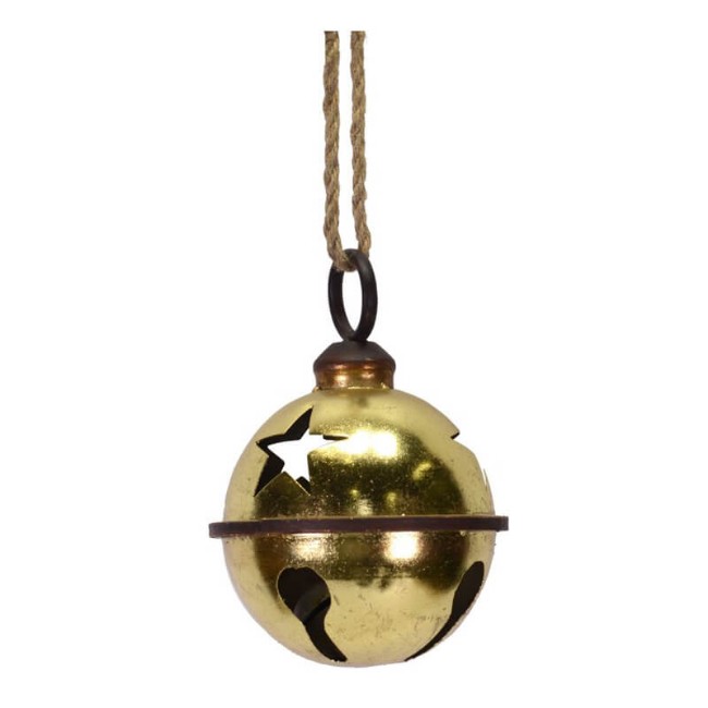 Immagine di Campanella Oro in Metallo - Decorazione Natalizia 18cm