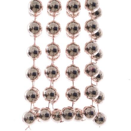 Immagine di Filo Perle Rosa Cipria 2,7 Metri - Decoro Natalizio 
