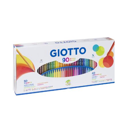 Immagine di 90 Colours Special Set (50 Pastelli Stilnovo + 40 Pennarelli Turbo Color) 