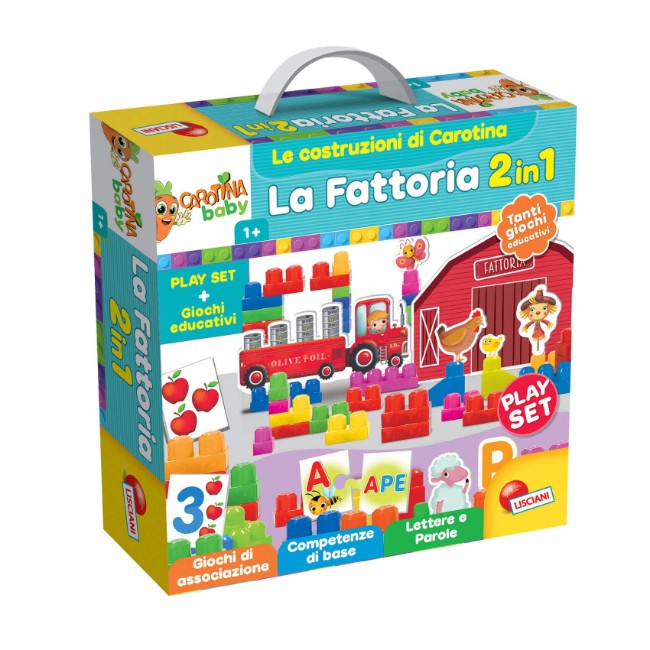 Paniate - Le Costruzioni di Carotina la Fattoria 2 in 1 Lisciani Giochi ...