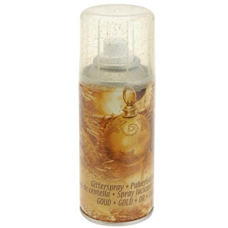 Immagine di Spray Glitter Oro per Decorazioni Natalizie 150 ml