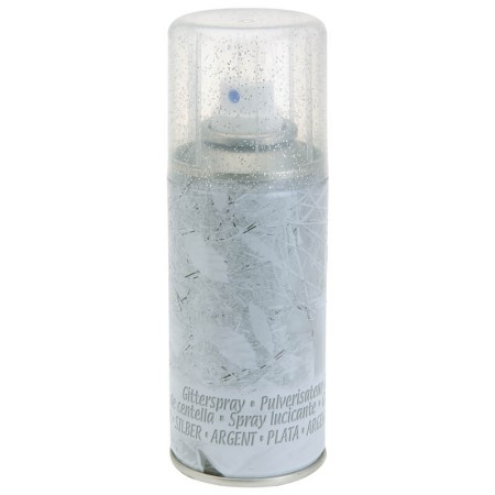 Immagine di Spray Glitter Argento per Decorazioni Natalizie 150 ml