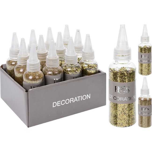 Immagine di Bottiglia Glitter Oro