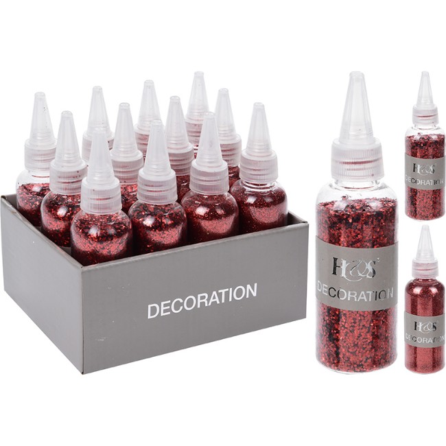 Immagine di Bottiglia Glitter Rosso