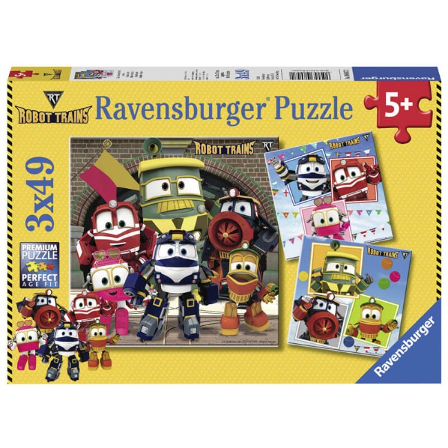 Paniate Robot Trains Puzzle da 49 pezzi Ravensburger in