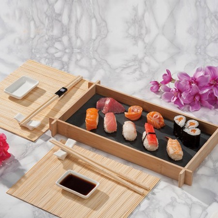 Immagine di Servizio Sushi per 2 Persone con Vassoio 