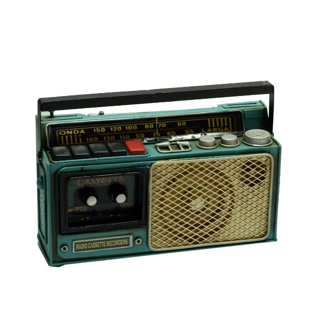 Immagine di Salvadanaio in Metallo a Forma di Radio 