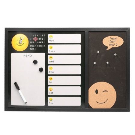 Immagine di Lavagna Magnetica Emoji con Orologio 