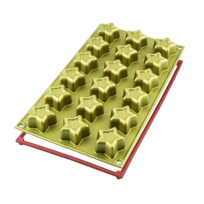 Immagine di Stampo 18 Stelle in Silicone 