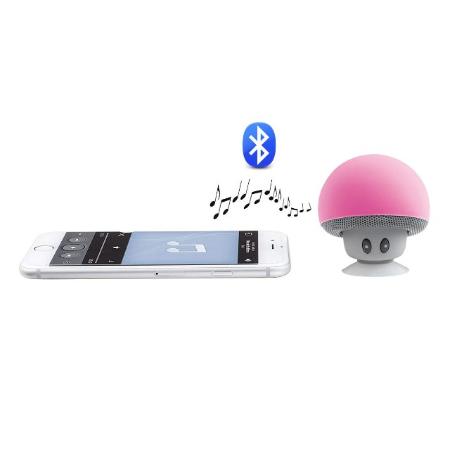 Immagine di Mini Altoparlante Bluetooth per Smartphone Tablet e PC Rosa 