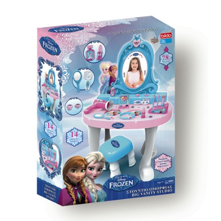 Immagine di Specchiera Frozen con Sgabello e Accessori 