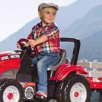 Peg Perego Trattore a Pedale Maxi Diesel Tractor con Rimorchio