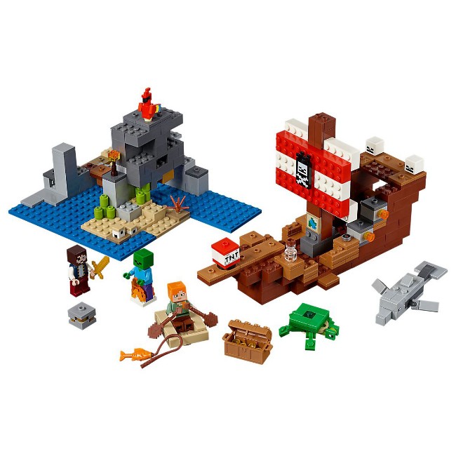 Immagine di LEGO Minecraft Avventura sul Galeone dei Pirati 21152 