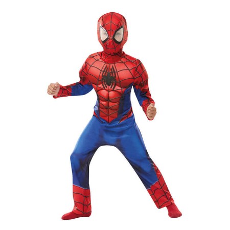 Immagine di Costume Spiderman Deluxe con Muscoli Bambino 7-8 anni 