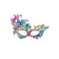 Carnival Toys Maschera Multicolor in Tessuto Macramé