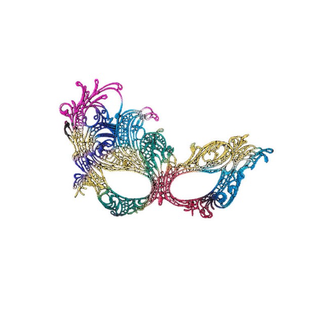 Carnival Toys Maschera Multicolor in Tessuto Macramé
