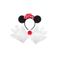 Carnival Toys Set Mickey Mouse con Cerchietto, Guanti e Naso