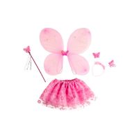 Immagine di Set Farfalla Cerchietto, Gonna e Bacchetta Magica Rosa 
