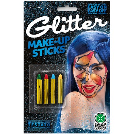 Immagine di 4 Matite Colorate Glitter per Trucco 
