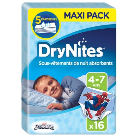 Immagine di Mutandine DryNites Maxi Pack Confezione da 16 pezzi Boy (4-7 anni) 17-30 Kg