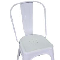 Immagine di Sedia in Metallo Bristol Singola Bianco