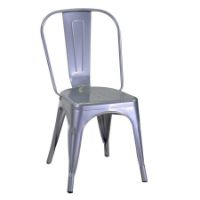 Immagine di Sedia in Metallo Bristol Singola Grigio