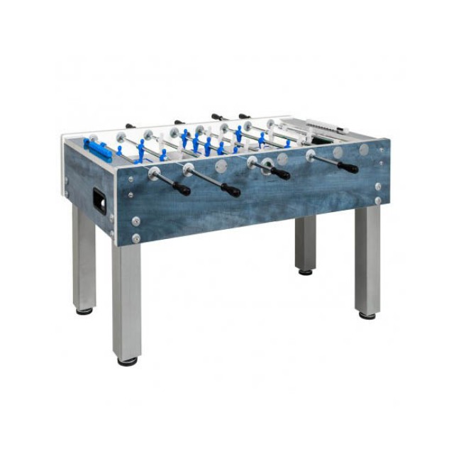 Immagine di Garlando Calciobalilla G-500 Weatherproof Blu - Aste Rientranti 