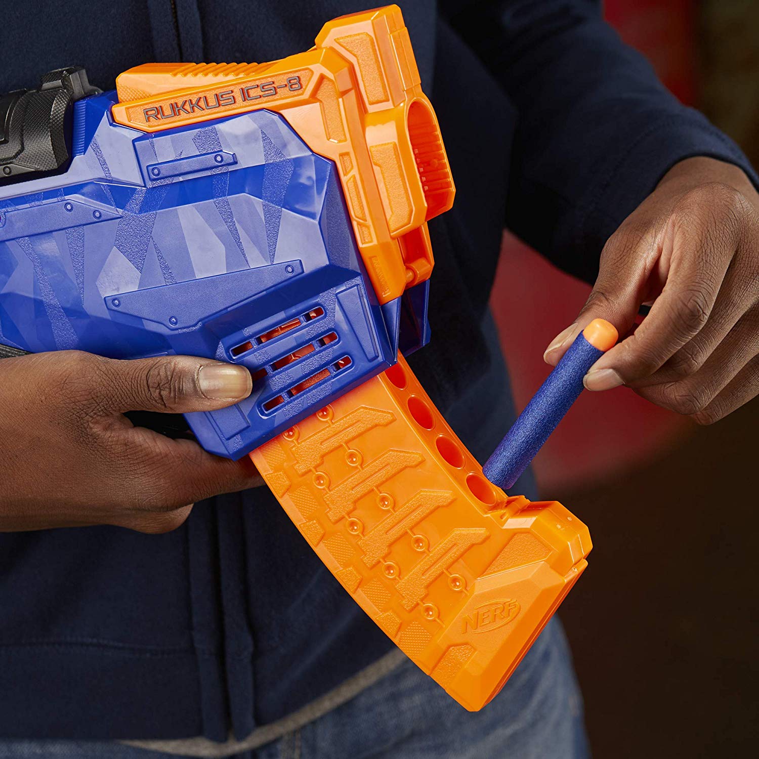 Paniate Nerf Elite Rukkus ICS8 (Blaster con dardi e caricatore a