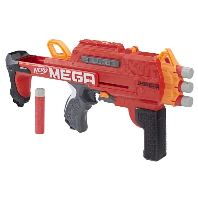 Paniate Nerf Mega Bulldog (blaster con dardi Accustrike) Hasbro in