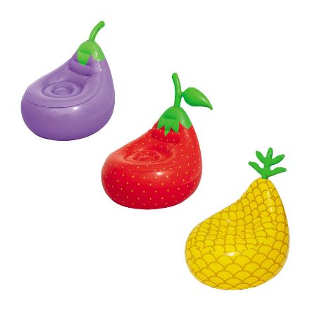 Immagine di Poltroncina Gonfiabile Fruit Kiddie 3 Modelli Assortiti 3-10 Anni 