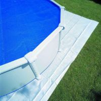 Immagine di Tappeto di Protezione per Piscina Fuori Terra Ovale 500 x 300 cm 