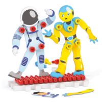 Immagine di Play Montessori Puppets Marionette da Montare Astronauta e Robot 0614 