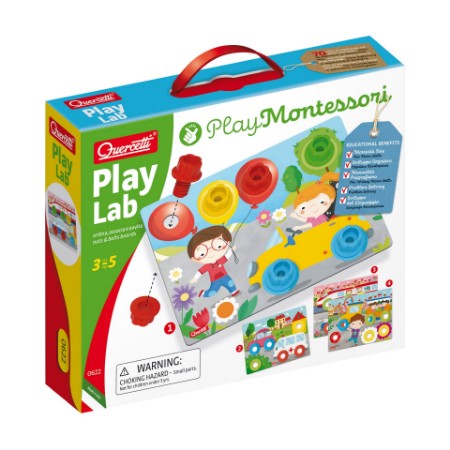 Immagine di Quercetti Play Montessori PlayLab Ordina Associa e Avvita 0622 