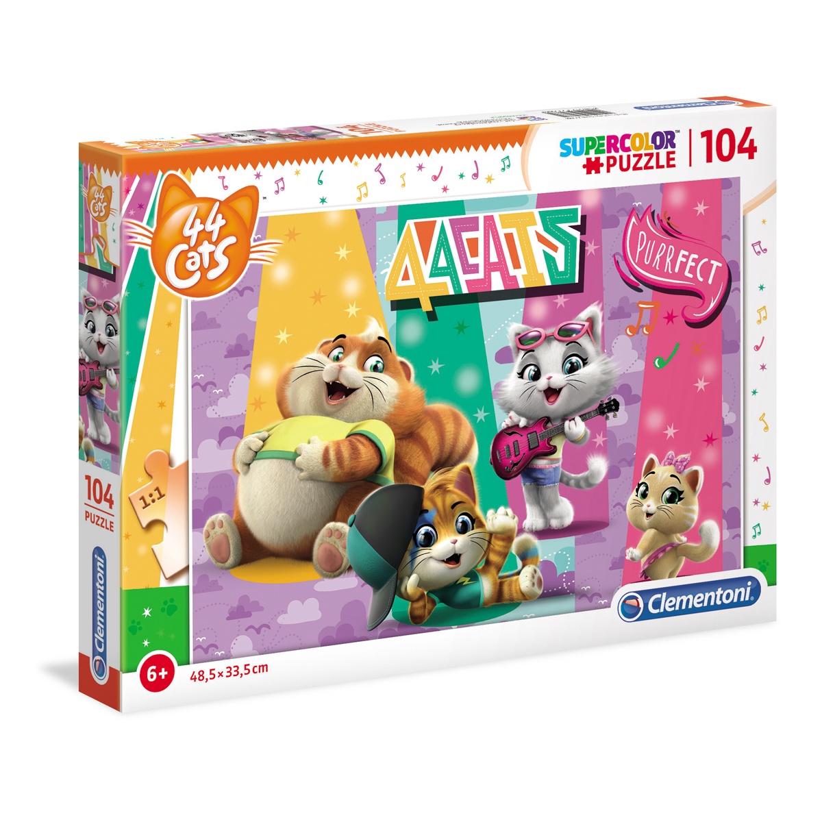 Clementoni Puzzle 500 Pezzi - Gattini Con Farfalla (30393) - Per Adulti E Ragazzi