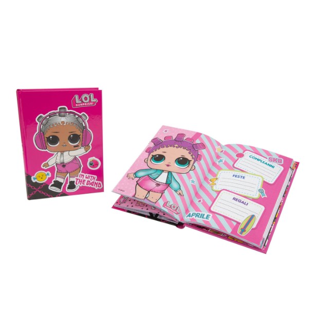 Immagine di Diario Scuola 10 Mesi LOL Surprise - Formato Standard 14,8x21 cm