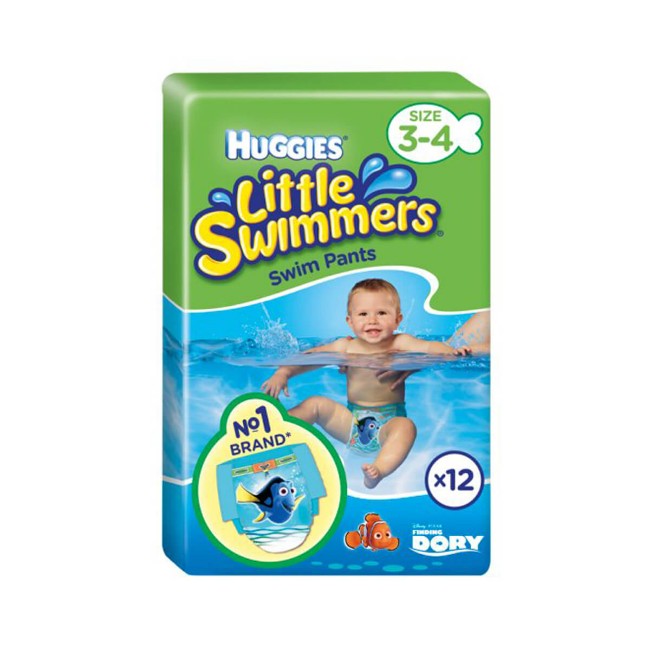 Paniate Pannolini Little Swimmers Taglia Medium (3-4) 7-15 Kg 12