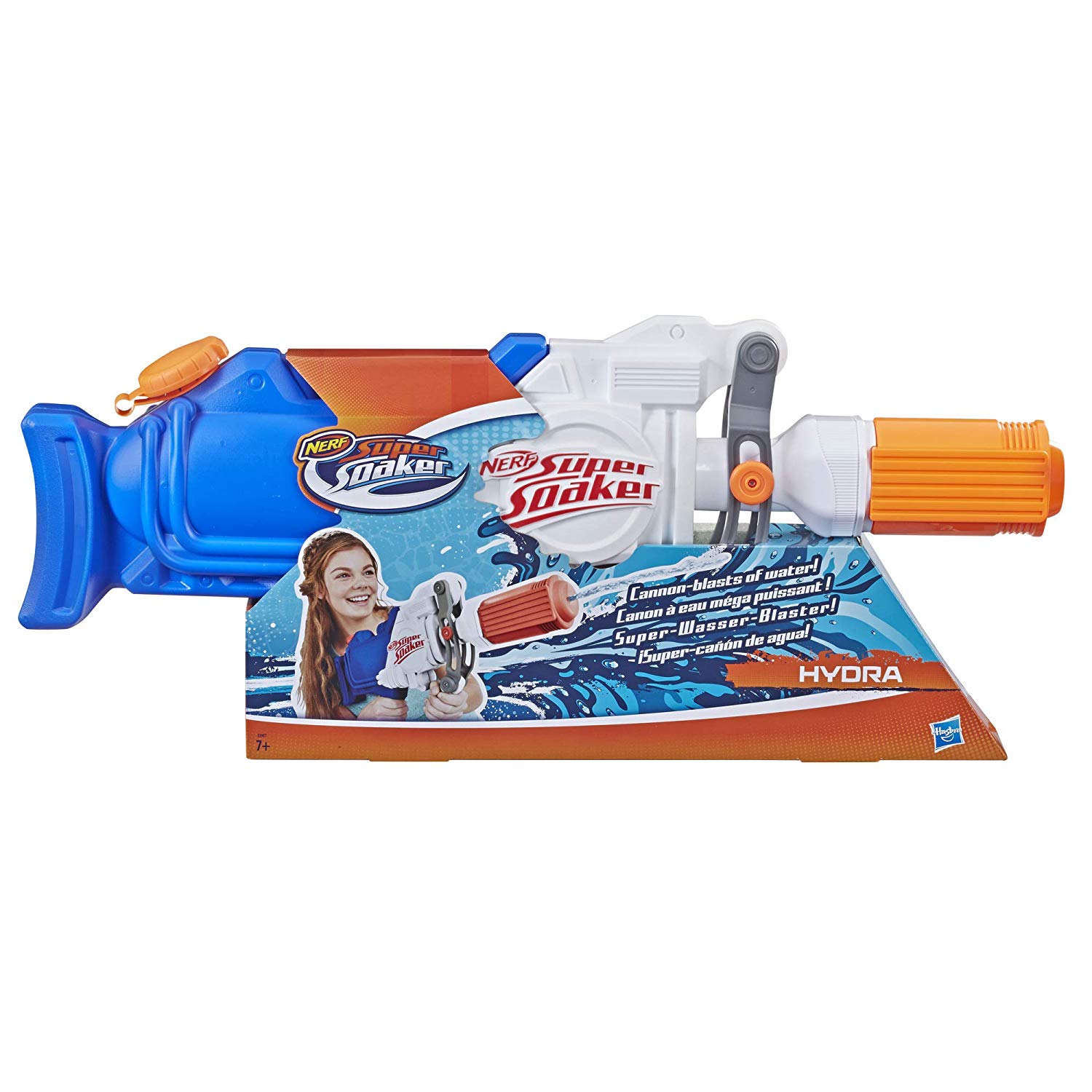 Paniate Nerf Super Soaker Hydra (Blaster spruzza acqua) Hasbro in