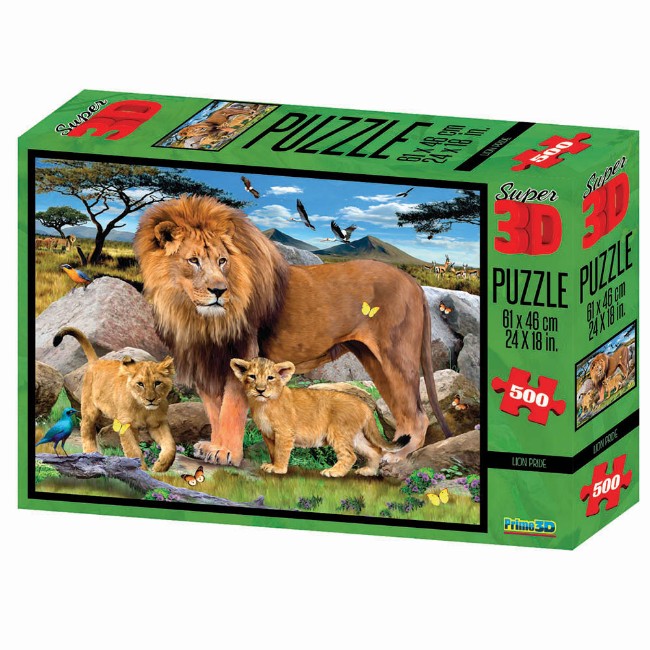 Immagine di Puzzle 3D Leone 500Pz 