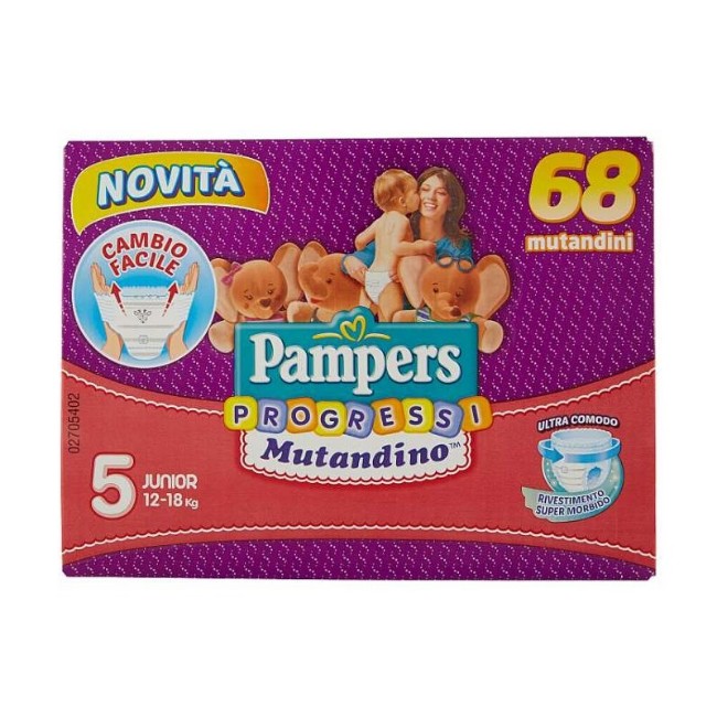 Immagine di Pannolini Mutandina Progressi Junior 5 quadripack 68 pezzi 